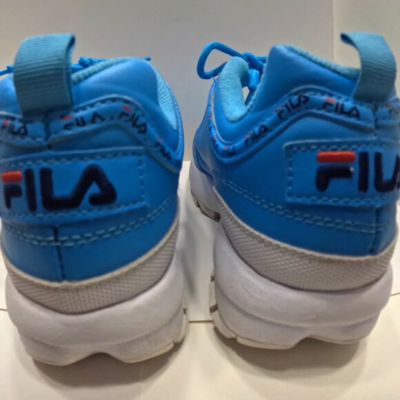 FILA WOMEN SIZE 8.5 ATHLETIC RUNNING SHOE BRIGHT BLUE - TURQUOISE COLOR - Picture 2 of 5